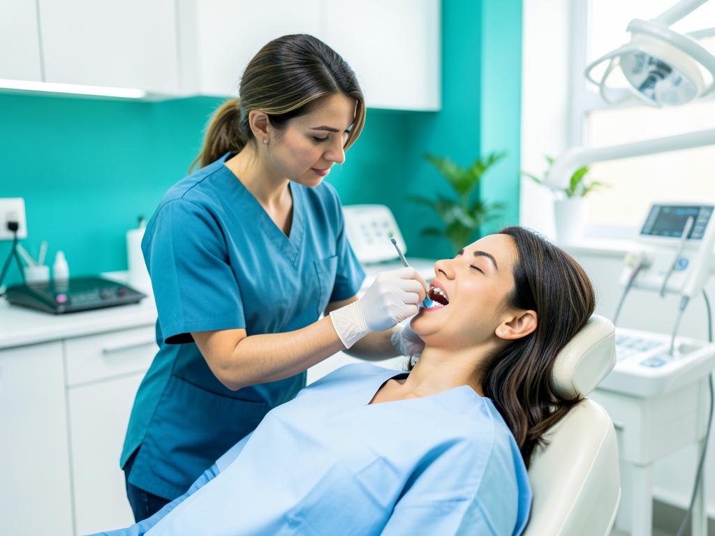 تنظيف وتلميع الأسنان